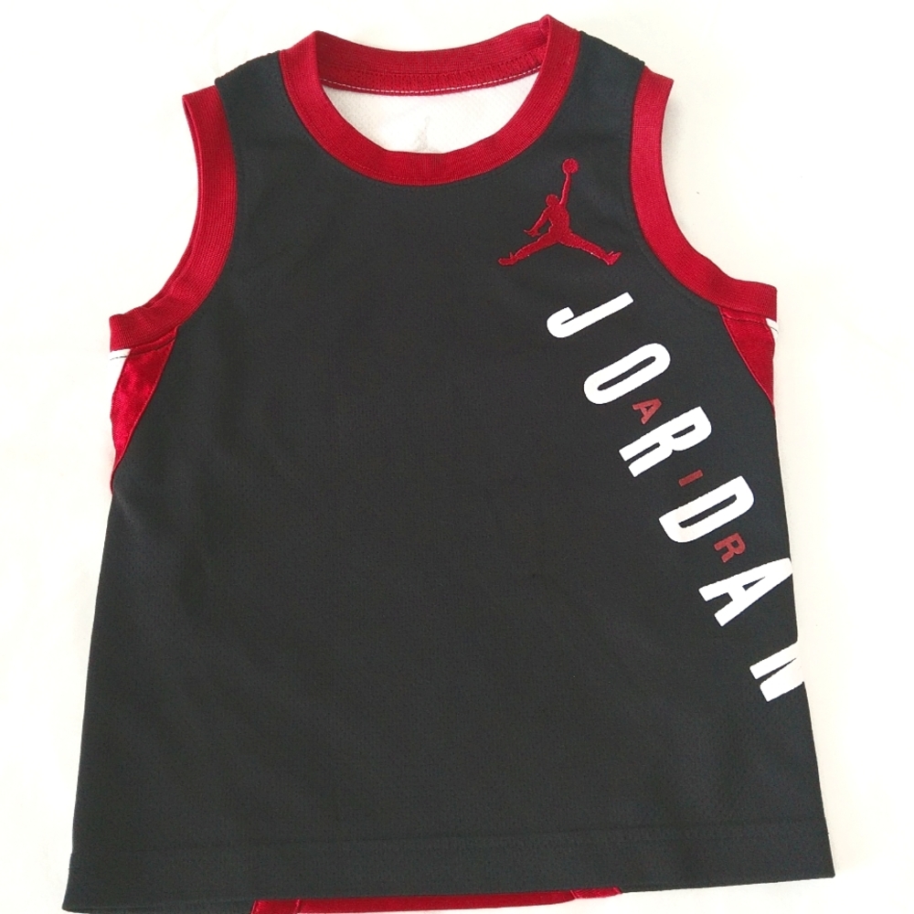 JORDAN A I R - black , red ,& white boys matching active, sports sets size 4 . - Picture 2 of 14